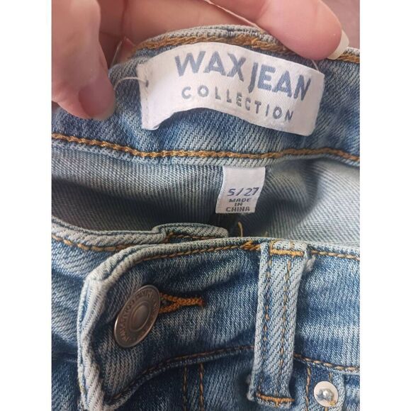 Wax jeans collection 5 / 27 straight factory distressed medium wash - Picture 3 of 3